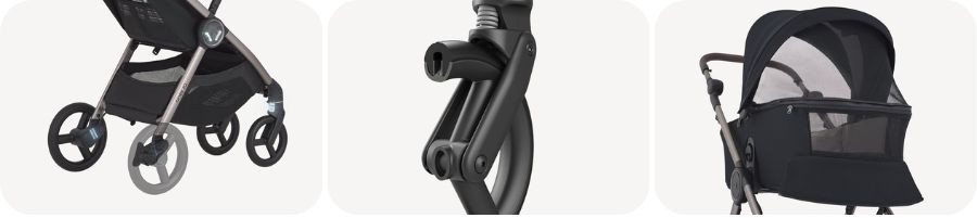 Anex IQ wózek 2w1 z wentylowaną gondolą