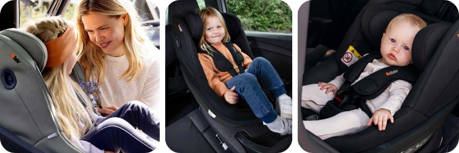 Bezpieczny fotelik tyłem do 125 cm - BeSafe Beyond 2 360 - zdjęcia prezentujące fotelik w samochodzie