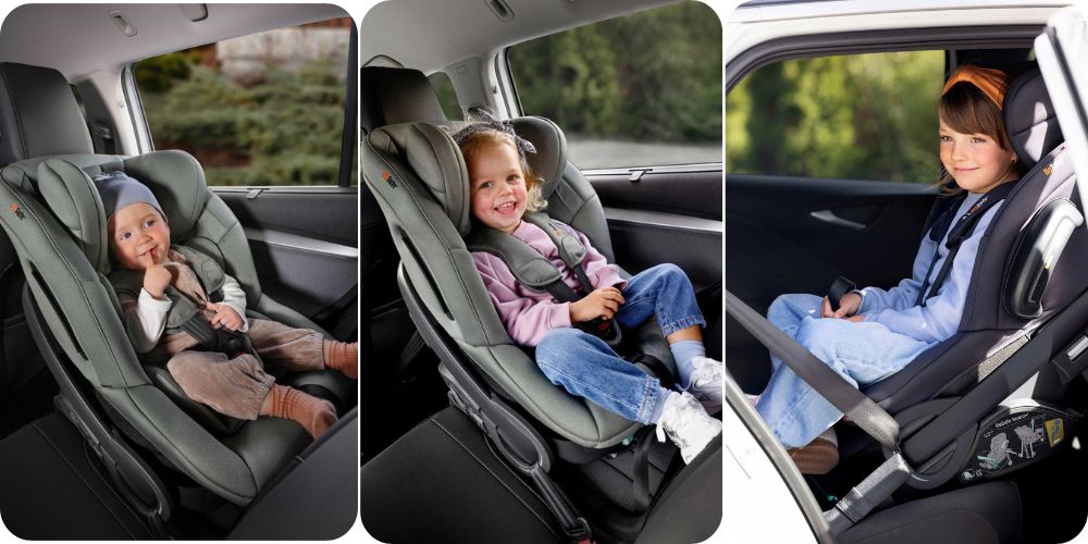 Fotelik BeSafe Stretch 2 - RWF z dużą ilością miejsca na nogi