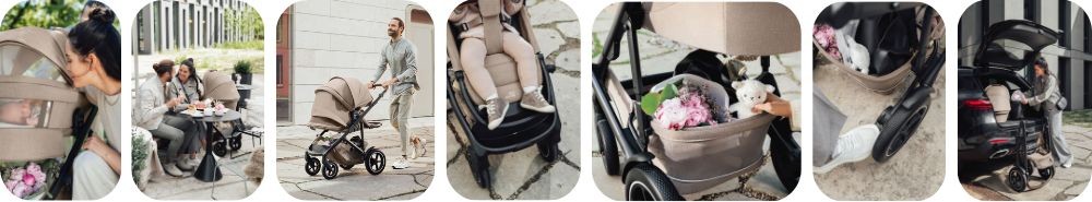 Rodzina z wózkiem Britax Römer Smile 5Z 2w1 – spacer, codzienne użytkowanie