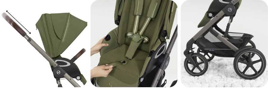 Cybex Talos S Lux 2w1 - terenowy wózek dziecięcy z gondolą i spacerówką