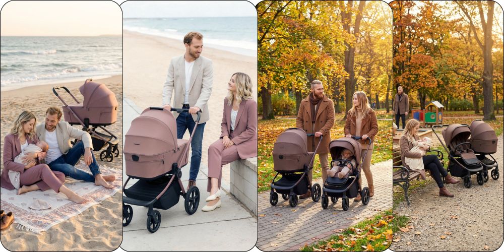 Muuvo Fold - wózek 2w1 ze składaną gondolą 