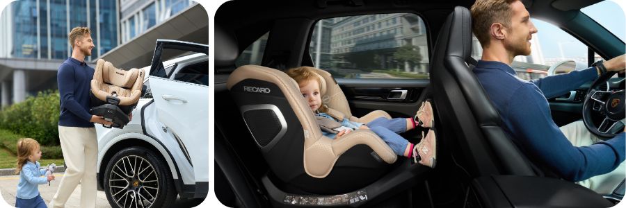 Racaro Toron 1 Kid fotelik RWF z opcją przodem i funkcę obrotu