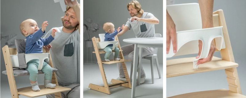 Krzesełko do karmienia Stokke Tripp Trapp Natural z Baby Setem